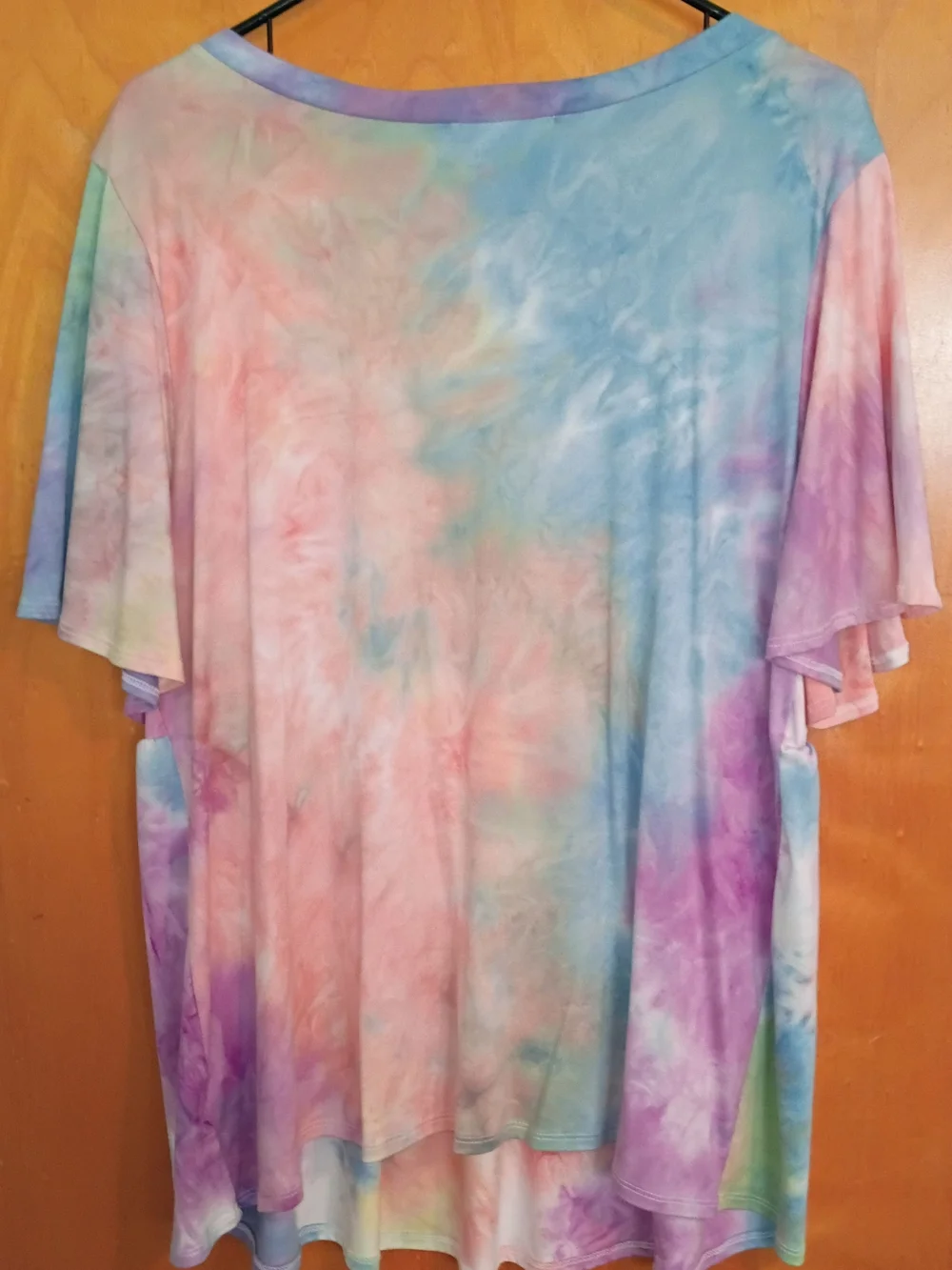 Haptics Pastel Tie-Dye Babydoll Top - Picture 4 of 4